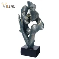 VILEAD Retro Abstract Figures Vintage Bust Statue Resin Crafts Figurines Home Decoration Living Room Interior Office Desk Decor 220117