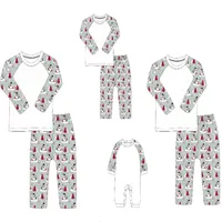Дети сказок отца мама детейbaby Sleekwears Xmas Mommy и ME ME PJ'S Одежда семьи сопоставление нарядов рождественские пижамы набор 2101006