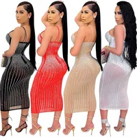 Womens Out Lace Womens Maxi Dress Up Backless Long Maxi Dress Dress Dress Vestito Spaghetti Straps Hollow Sexy Bodycon Maglia a costine Bandage #gri