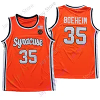 2021 Neue NCAA College Syrakuse Orange Basketball Jersey 35 Buddy BOEHEIM Größe S-3XL