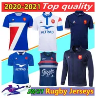 20 21 France Super Rugby Jerseys Gilet avec veste 2021 France Chemises Rugby Maillot de pied Français Boln Rugby Shirt Vestes Thaïlande
