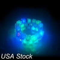 Diğer Sahne Aydınlatma Çok Renkli LED Flaş Ligth Su Ledleri Buz Küp Işıkları Yenilik Güvenli Kristal Düğün Bar Parti Işık ABD Stok