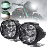 Downlights 2Pcs 6 LED Auxiliary Headlight For Motorcycle Spotlights Lamp Vehicle 6LED Brightness Electric Car Light