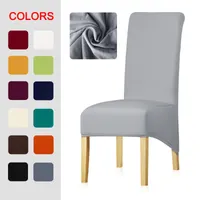 Leate 13 сплошной цвет эластичный стул Крышка XL Размер длинной задней части Европы стиль сиденья охватывает растягивающийся банкетный дом