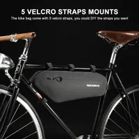Rockbros (livraison locale) Sacs à vélo à vélo Top Tube Sac de cadre avant imperméable VTT Triangle Triangle Pannier Bike Accessoires