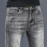 2021 дизайнерские джинсы мужские хлопковые тонкие эластичные брюки мода классический стиль джинсы 4 цвета