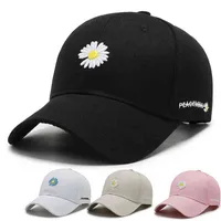 2020 Little Daisy baseball cap men&#039;s women&#039;s twill embroidery outdoor sunshade spring and autumn Korean sun hat sunscreen duck tongue