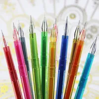 Diamond Gel Pen School Material Desenhar 12 Pens Colored Student Candy Color Presentes 103e