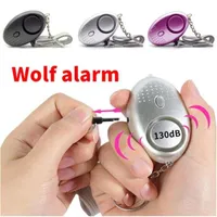 130db Egg Shape Self Defense Alarm Girl Women Children Security Protect Alert Personal Safety Scream Loud Keychain Alarm System 12 colors 2021