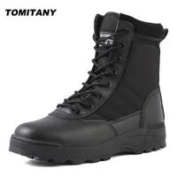 Taktik Askeri Botlar Erkekler Özel Kuvvet Çöl Savaş Ordusu Açık Yürüyüş Ayak Bileği Ayakkabı Çalışma Güvenlik 211023
