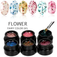 Kwiat żelu paznokci Fairy UV Polski 5ml Kolorowe Różowe Zielone Semi Przezroczyste Soak Off Art Lakier Design Spring