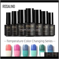 Rosalind Nail Gel Température Changer de couleur Vernis UV Vernis Semi Permanant Vernis à ongles Hybrid ongles Art Manucure 30 couleurs FD0AW LQEA8