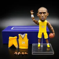수집 가능한 농구 스타 장난감 12cm 높은 튀어 나온 플레이어 이미지 인형 선물 컬렉션 그림 입상