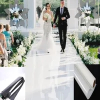 1.2 Meters Wide Wedding Decoration Aisle Runner Mirror Carpet Party Stage Centerpieces Supplies White And Black Options