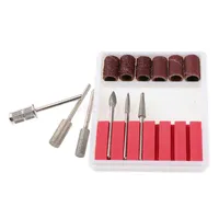 Nail Art Kits Manicure Tool Drill Bits Elektrische bestand Cuticle Cutter Tips Clean Burr Sander schuurbanden DIY 12PCS/SET