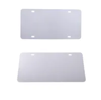 White Sublimation License Plate Decor Blanks Metal Aluminum