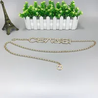 إمرأة اللباس سلسلة حزام اللؤلؤ الماس حزام مصمم الذهبي الشظية أحزمة معدنية رسائل الفاخرة الخصر حزام جيريزر