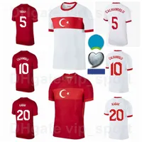 2021-22サッカートルコジャージーナショナルチームBURAK Yilmaz Kenan Karaman Hakan Calhanoglu Zeki Celik Sukur Ozan Kabak Yusuf Yaziciターキアサッカーシャツキット