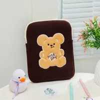 Evening Bags Girls Korean Ins Bear Tablet Case Cartoon Cute Air3 4 Ipad 9.7 10.2 10.5 10.8 Pro 11 Inch Bag Laptop Sleeve Pouch