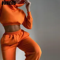 Pantalons de deux pièces pour femmes UVRCOS 2022 printemps Sportif Women Tracksuit Chemise à manches longues occasionnelle + Harem Workout Activity Club Outfit Set