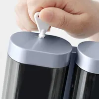 Liquid Soap Dispenser 300 ml Wall gemonteerde douchegel Detergent Shampoo Flessen Refilleerbare Home EL Badkameraccessoires