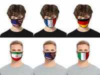 Stilen 3D 40 USA Amerika-Flagge Druckmasken Waschbar Baumwollgesicht Atmungsaktiv Haltbarkeit Frauen Mann Kind Mode Maske Xym