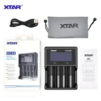 XTAR VC4S Chager NiMH-Batterieladegerät mit LCD-Display für 10440 18650 18350 26650 32650 Li-Ion-Batterien Chargersa38A56
