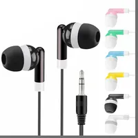 Gift Earphone For School Wholesale Wired Super 3.5mm Colorful Headset Earbud For Iphone For Samsung MP3 4 Cell Phone Universal