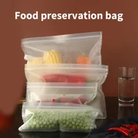 Lebensmittelsparer Aufbewahrungsbehälter Home Silikon Versiegelte Reißverschluss Taschen Küche Dichtungsbeutel Container Kühlschrank Frischer Salat Kochen 251r