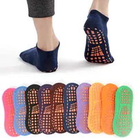 5 pares / conjunto homens não-deslizamento de algodão meias mulheres crianças verão engraçado trampolim yoga antiderrapante tornozelo curto meias lot H0911