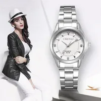 Ченси леди мода часы женщин кварцевые женские наручные часы женские платья часы XFCS Relogio Feminino 220210