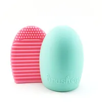 Makeup Brushes Silicone Brushegg Rengöring Tvättsverktyg Kosmetika Scrubber Board Cosmetic Brush Cleaner Tool