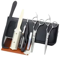 5,5 "Damascus Hair Scissors Razor Frisör Sax Försäljning Professionell Dressing Barber Japan Haircut Kit1