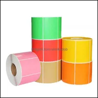 粘着テープの供給事務所学校事業産業70 * 30mm 1500個の色空白価格バーコードステッカーラベルパッケージロジスティック住所