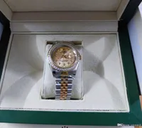 With Original Box Luxury Watches 41mm Mens 18k Yellow Gold dial Bigger DIAMOND Automatic Fashion Brand Men's Watch Wristwatch 202115