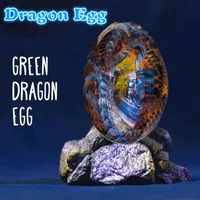 Resina Dinosaur Statua uovo Lava Drago Egg Egg Collezione ornamentale Decor Crystal Minerale Gemstone Reiki Decorazione della casa H1102