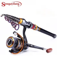 Sougayilang 1.8-3.6M伸縮式釣り竿と11bbリール車輪携帯用旅行回転コンボ220226