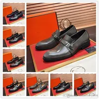 A4 High quality luxury Brands Men Dress shoes Oxfords shoe Custom Handmade shoes Genuine calf Leather Round toe color Brown Size 38-45