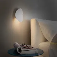 Стеновые лампы современная кровати спальня круглый арт лампы декор черный светодиодный прибор гостиной