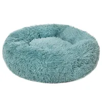 Kennels Pens Super Soft Dog Bed Forma Redonda Cat Puppy Comfort Sofá Lavable Coral Fleece Casa de Pet House invierno Camas cálidas XS-XXL