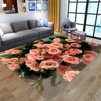 2021 3D花プリントカーペット子供敷物子供部屋遊びエリアrugs廊下の床マット家の装飾のリビングルームのための大きなカーペット