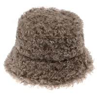 Широкие шляпы Breim Hats Plush Fishman Hat Теплый Сплошной Цвет Везда Пушистая Мода Зимняя Крышка Улица Женщина Все Матч
