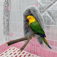 Fågelburar vinter varm plysch mjuk husdjur fåglar hut säng hängande boet papegoja vindtäta cape tillbehör leveranser