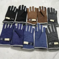 Зимние мужские олени кожи бархатные перчатки классический старинный теплый мягкий дизайн мужчин варежки на открытом воздухе лыжная перчатка