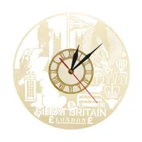 Relógios de Parede Grã-Bretanha Grã-Bretanha Relógio Reino Unido Viajando Lembrança Moderna Pendurado Relógio Inglaterra Londres Cidade Viajante Presente