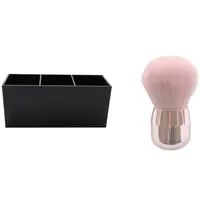 Cosmetic Bags & Cases 1 Pcs 3 Slot Cosmetics Brush Makeup Tools Holder Organizer Box Brushes Loose Power