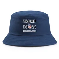 US Cadeaux Stock Party Cadeaux Trump 2024 Seau à élection Chapeaux Cinq étoiles pour Femmes Man Multi Couleur Une taille unique