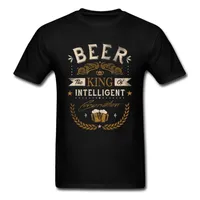 Oh Cerveza camiseta Rey de camisetas inteligentes Ropa para hombre Tops negros Tops Vintage Carta de la vendimia 80s hombre divertido tshirts de gran tamaño 210324