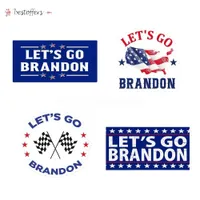 Lets Go Brandon Fun Stickers Rolig Anti-Fading Bildekal för bilfönster Vattenkoppar Bärbara datorer Skateboards Bumpers Boa DHL BDC13