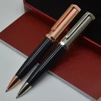 Limited Edition Santos-Dumont Ballpoint Pen Высококачественные черные и серебряные металлические шариковые ручки, писать офисные школьные принадлежности с серильным номером